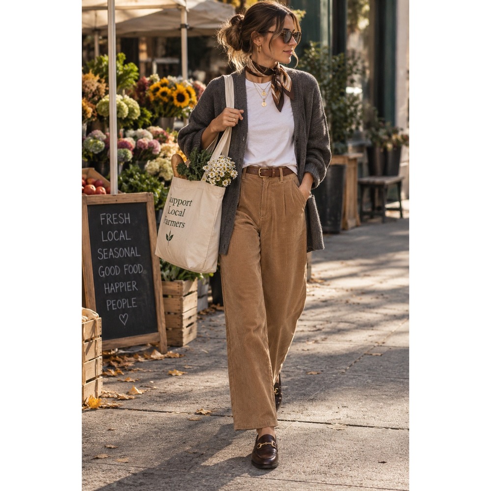 Rails Womens Size 12 Tan Corduroy Straight Leg Pants Camel Brown Stretch L